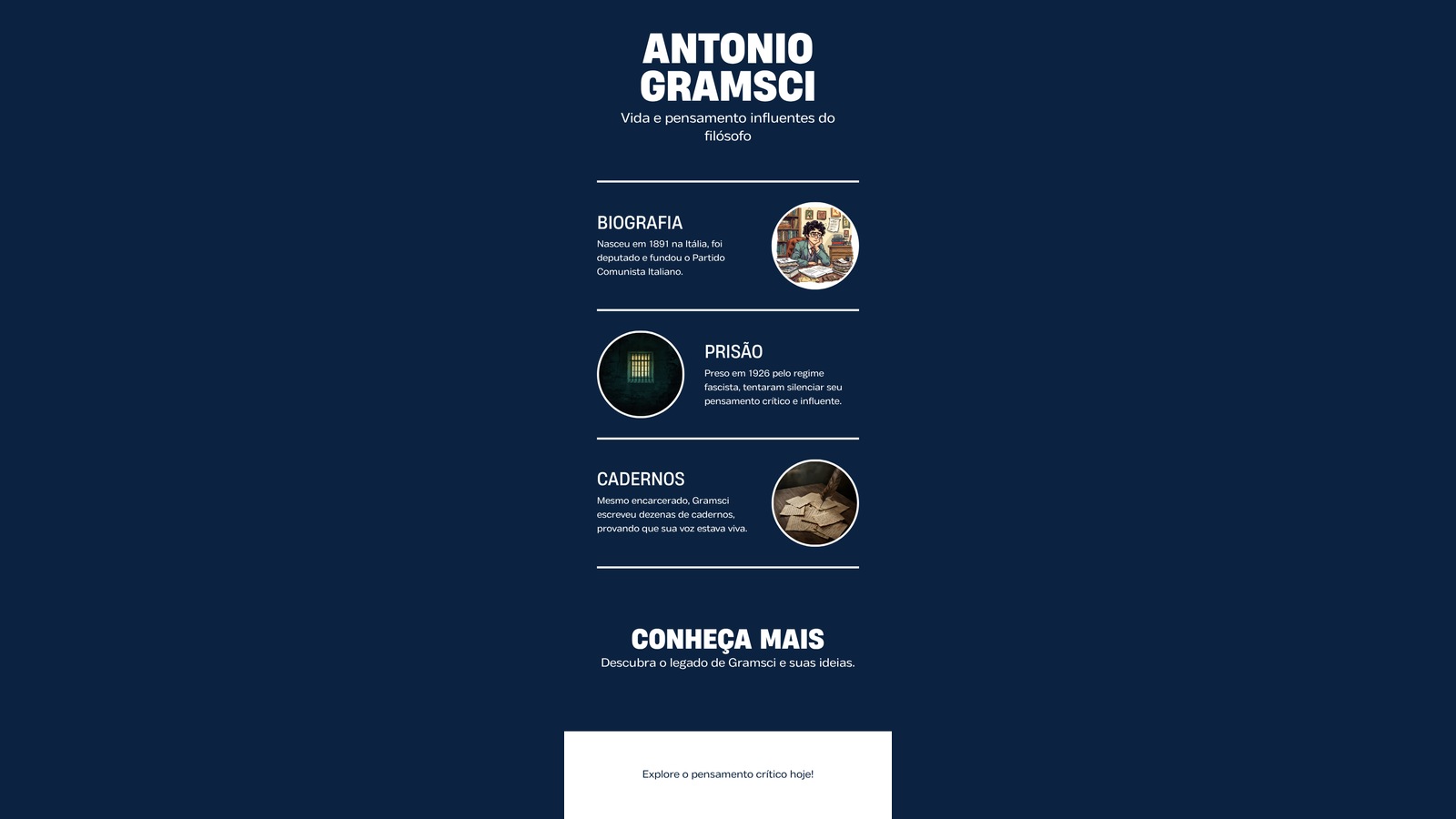 Antonio Gramsci Biografia, Prisão e Conceito de Hegemonia